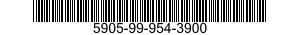 5905-99-954-3900 RESISTOR,FIXED,WIRE 5905999543900 999543900