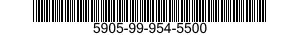 5905-99-954-5500 RESISTOR,FIXED,WIRE WOUND 5905999545500 999545500