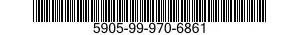 5905-99-970-6861 RESISTOR,FIXED,FILM 5905999706861 999706861