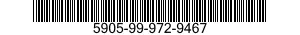5905-99-972-9467 RESISTOR,FIXED,COMPOSITION 5905999729467 999729467