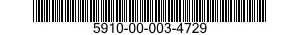 5910-00-003-4729 CAPACITOR,FIXED,PAPER DIELECTRIC 5910000034729 000034729