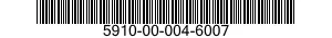 5910-00-004-6007 CAPACITOR,FIXED,GLASS DIELECTRIC 5910000046007 000046007