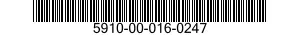 5910-00-016-0247 CAPACITOR,VARIABLE,GLASS DIELECTRIC 5910000160247 000160247