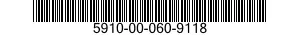 5910-00-060-9118 CAPACITOR,FIXED,MICA DIELECTRIC 5910000609118 000609118