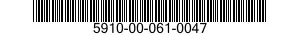 5910-00-061-0047  5910000610047 000610047