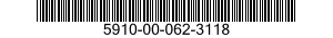 5910-00-062-3118 CAPACITOR,FIXED,MICA DIELECTRIC 5910000623118 000623118