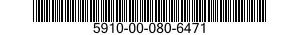 5910-00-080-6471 CAPACITOR,FIXED,CERAMIC DIELECTR 5910000806471 000806471