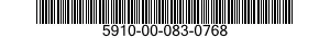 5910-00-083-0768 CAPACITOR SET,MATCHED 5910000830768 000830768