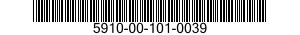 5910-00-101-0039 CAPACITOR,FIXED,ELECTROLYTIC 5910001010039 001010039