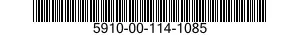 5910-00-114-1085 CAPACITOR,FIXED,PLASTIC DIELECTR 5910001141085 001141085
