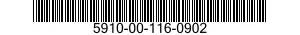 5910-00-116-0902  5910001160902 001160902