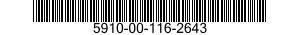 5910-00-116-2643 CAPACITOR,FIXED,ELECTROLYTIC 5910001162643 001162643