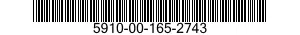 5910-00-165-2743 CAPACITOR,FIXED,GLASS DIELECTRIC 5910001652743 001652743