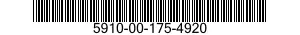 5910-00-175-4920 CAPACITOR ASSEMBLY 5910001754920 001754920