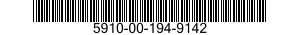 5910-00-194-9142 CAPACITOR,FIXED,GLASS DIELECTRIC 5910001949142 001949142