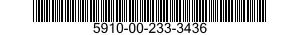 5910-00-233-3436 CAPACITOR,VARIABLE,AIR DIELECTRIC 5910002333436 002333436
