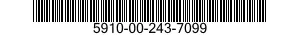 5910-00-243-7099  5910002437099 002437099