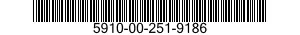 5910-00-251-9186 CAPACITOR,VARIABLE,AIR DIELECTRIC 5910002519186 002519186
