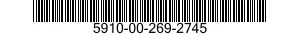 5910-00-269-2745 CAPACITOR,FIXED,GLASS DIELECTRIC 5910002692745 002692745