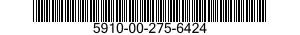 5910-00-275-6424 CAPACITOR,FIXED,CERAMIC DIELECTRIC 5910002756424 002756424