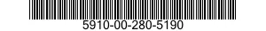 5910-00-280-5190 CAPACITOR,FIXED,ELECTROLYTIC 5910002805190 002805190