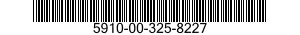 5910-00-325-8227 CAPACITOR,FIXED,GLASS DIELECTRIC 5910003258227 003258227