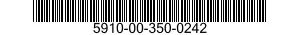 5910-00-350-0242 CAPACITOR,FIXED,MICA DIELECTRIC 5910003500242 003500242