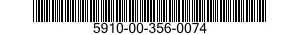 5910-00-356-0074 CAPACITOR,VARIABLE,CERAMIC DIELECTRIC 5910003560074 003560074
