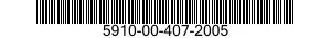 5910-00-407-2005 CAPACITOR,VARIABLE,GLASS DIELECTRIC 5910004072005 004072005