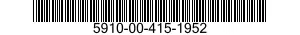 5910-00-415-1952 CAPACITOR,FIXED,GLASS DIELECTRIC 5910004151952 004151952