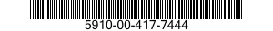 5910-00-417-7444 CAPACITOR,FIXED,PLASTIC DIELECTRIC 5910004177444 004177444