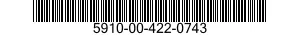 5910-00-422-0743 CAPACITOR,FIXED,PAPER DIELECTRIC 5910004220743 004220743