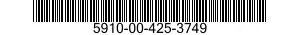 5910-00-425-3749 CAPACITOR,FIXED,PLASTIC DIELECTRIC 5910004253749 004253749