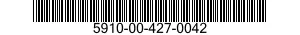5910-00-427-0042 CAPACITOR,FIXED,METALLIZED,PAPER 5910004270042 004270042