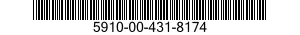 5910-00-431-8174 CAPACITOR,FIXED,MICA DIELECTRIC 5910004318174 004318174