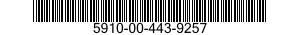 5910-00-443-9257 CAPACITOR,FIXED,CERAMIC DIELECTRIC 5910004439257 004439257