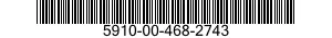 5910-00-468-2743 CAPACITOR,FIXED,MICA DIELECTRIC 5910004682743 004682743