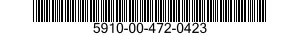 5910-00-472-0423 CAPACITOR,VARIABLE,GLASS DIELECTRIC 5910004720423 004720423