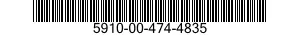 5910-00-474-4835 CAPACITOR,FIXED,ELECTROLYTIC 5910004744835 004744835