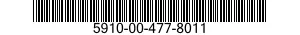 5910-00-477-8011 CAPACITOR,FIXED,CERAMIC DIELECTRIC 5910004778011 004778011