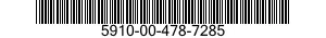 5910-00-478-7285 CAPACITOR,FIXED,CERAMIC DIELECTRIC 5910004787285 004787285