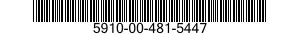 5910-00-481-5447 CAPACITOR,FIXED,CERAMIC DIELECTRIC 5910004815447 004815447