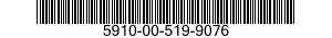 5910-00-519-9076 RETAINER,CAPACITOR 5910005199076 005199076