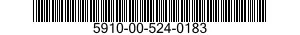 5910-00-524-0183 CAPACITOR,FIXED,PLASTIC DIELECTRIC 5910005240183 005240183