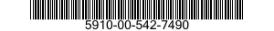 5910-00-542-7490 CAPACITOR,FIXED,PAPER DIELECTRIC 5910005427490 005427490