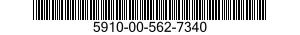 5910-00-562-7340 CAPACITOR,FIXED,PAPER DIELECTRIC 5910005627340 005627340