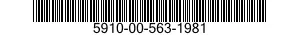 5910-00-563-1981 CAPACITOR,FIXED,CERAMIC DIELECTRIC 5910005631981 005631981