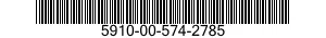 5910-00-574-2785 CAPACITOR,FIXED,PLASTIC DIELECTRIC 5910005742785 005742785