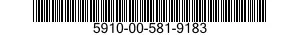 5910-00-581-9183 CAPACITOR,VARIABLE,AIR DIELECTRI 5910005819183 005819183