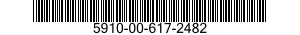 5910-00-617-2482 CAPACITOR,FIXED,ELECTROLYTIC 5910006172482 006172482